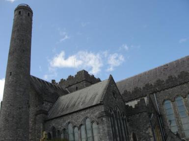 St. Canice's Cathedral and Round Tower in Kilkenny, Ireland (2013). Image credit: Kathleen Horgan.