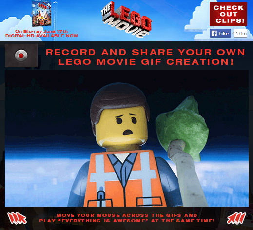 The Lego Movie Blog App Cap