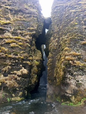 Gljufrafoss Waterfall in Iceland